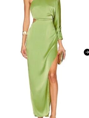 slim fit dress slacks Gaia Metallic Midi Dress